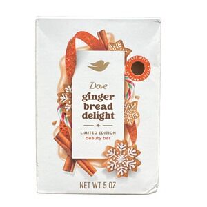 Dove Ginger Bread Delight Limited Edition‎ Beauty Bar 5 Oz Holiday Treats